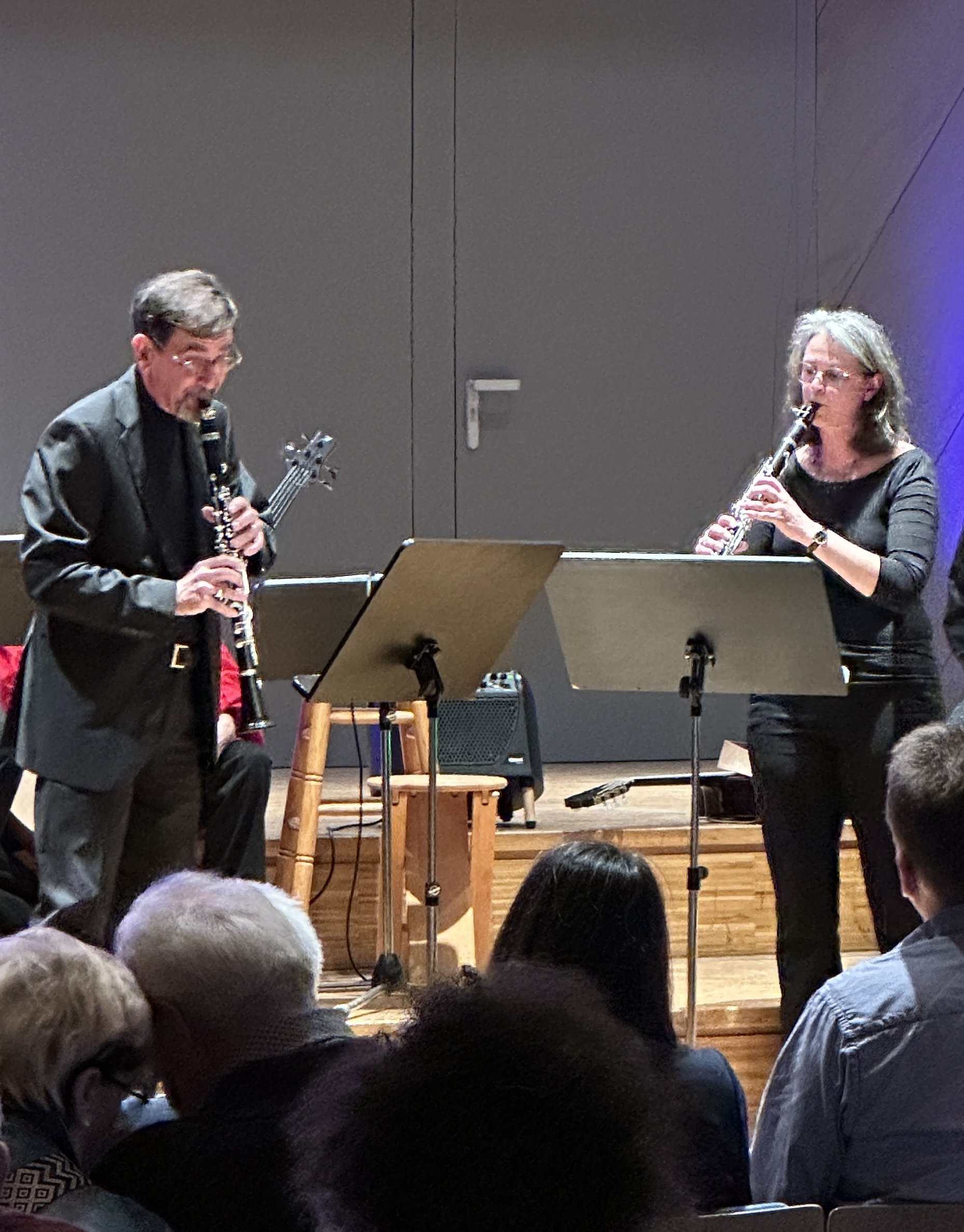 Sven van der Kuip, Klarinettist beim hr-Sinfonieorchester, beeindruckte mit Partnerin Karin Scholtes im Duett. 